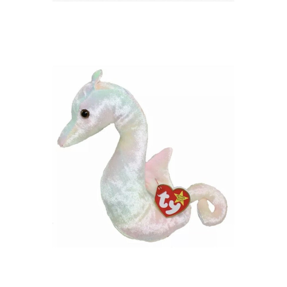 TY Beanie Baby - NEON the Seahorse (7.5 inch) - MWMT's Stuffed Animal Toy